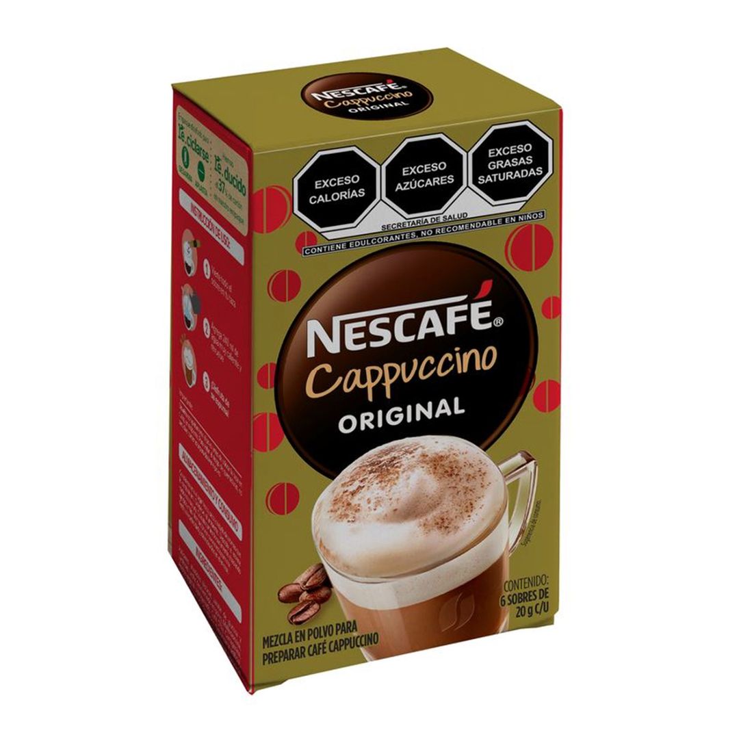 Pack 6 Uds Café Capuccino Nescafé en Sobre 20g - 979619