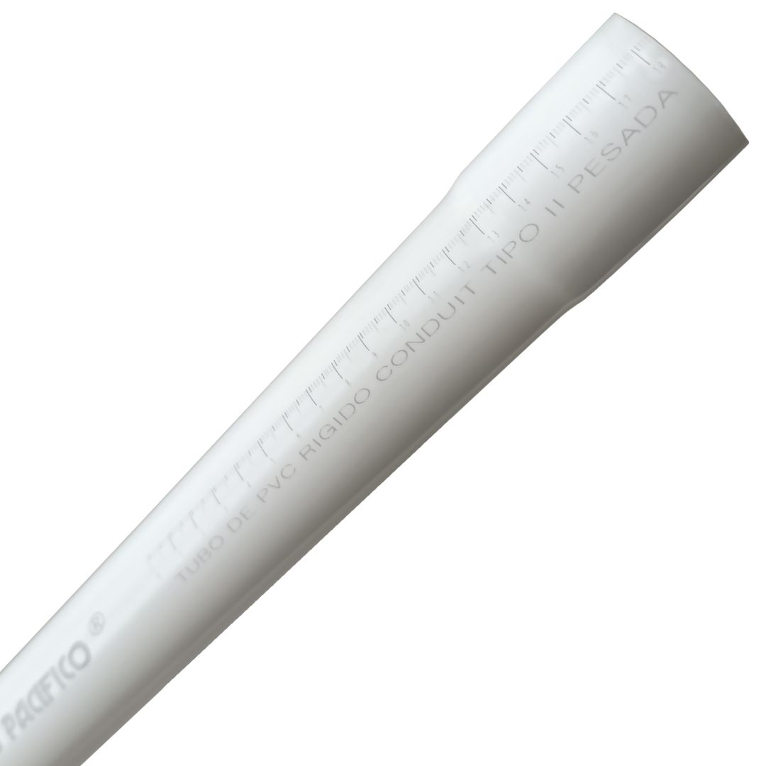 Tubo PVC Bianco 1 1/2" Con Raccordo – Diametro 38 Mm Per Scarico O Acqua - 2