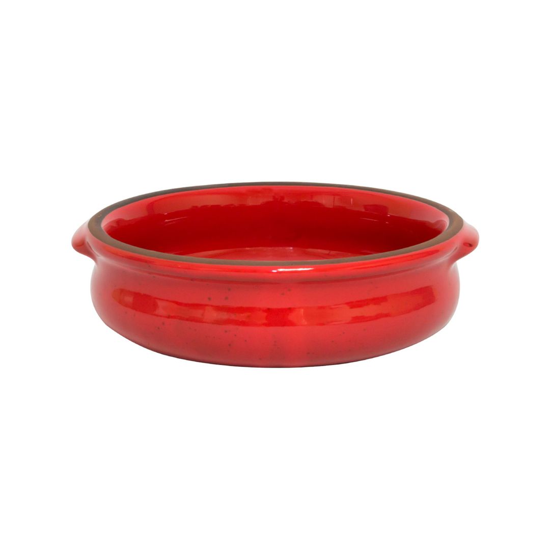 Olla para microondas 15 cm plástico roja