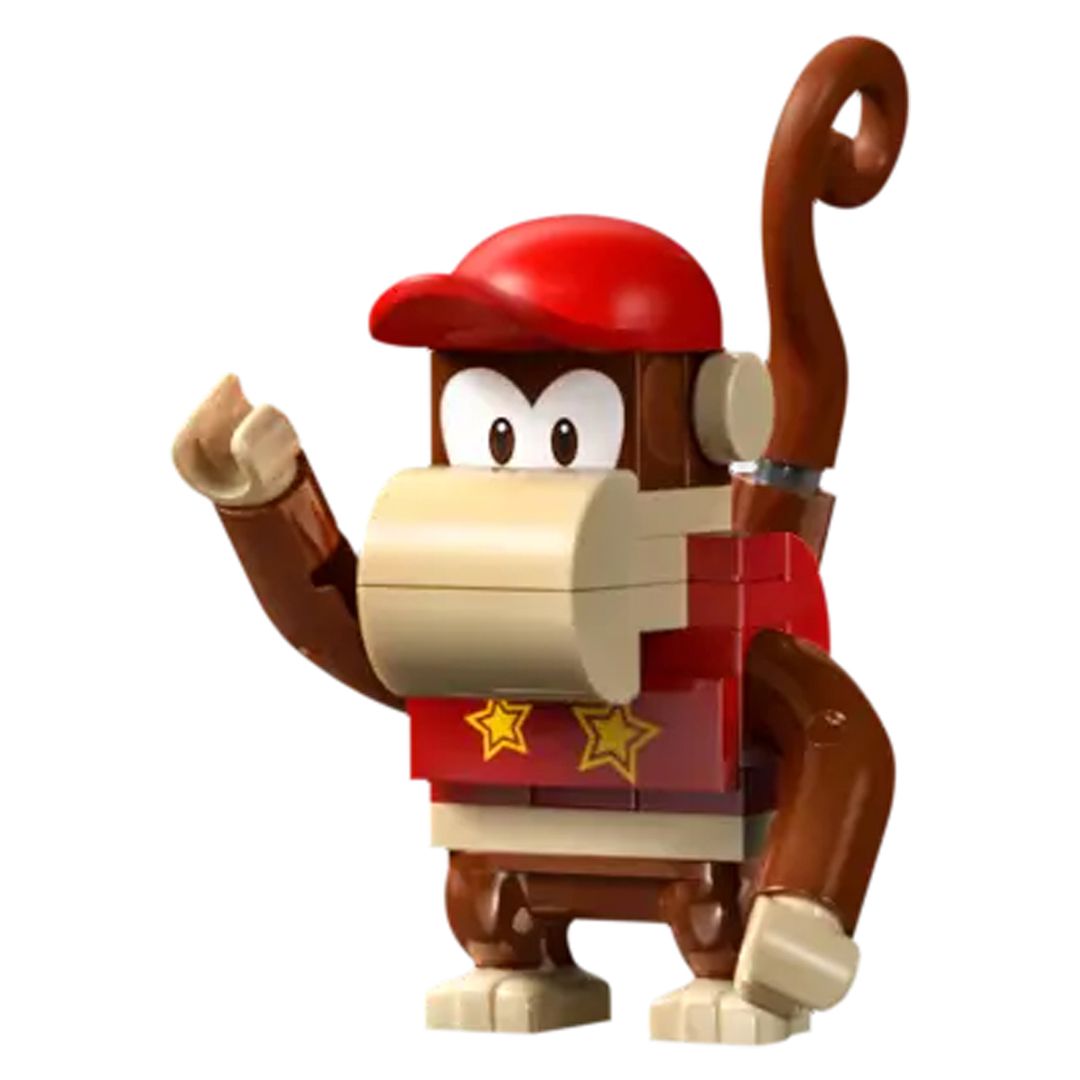 Lego Super Mario Paseo en Carro Minero Diddy Kong 1157 Piezas - 985801