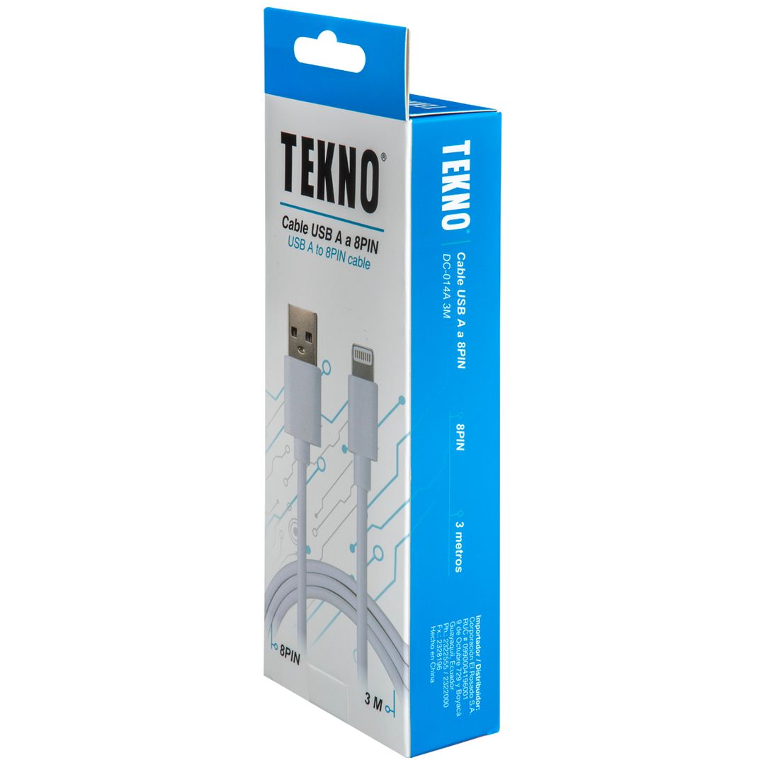 Cable De Carga Tekno Usb A A Pin M