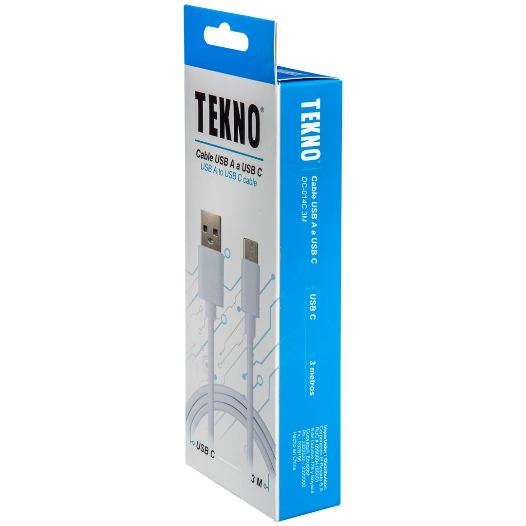 Cable de Carga Rápida Tekno USB-C - 3M - 962184