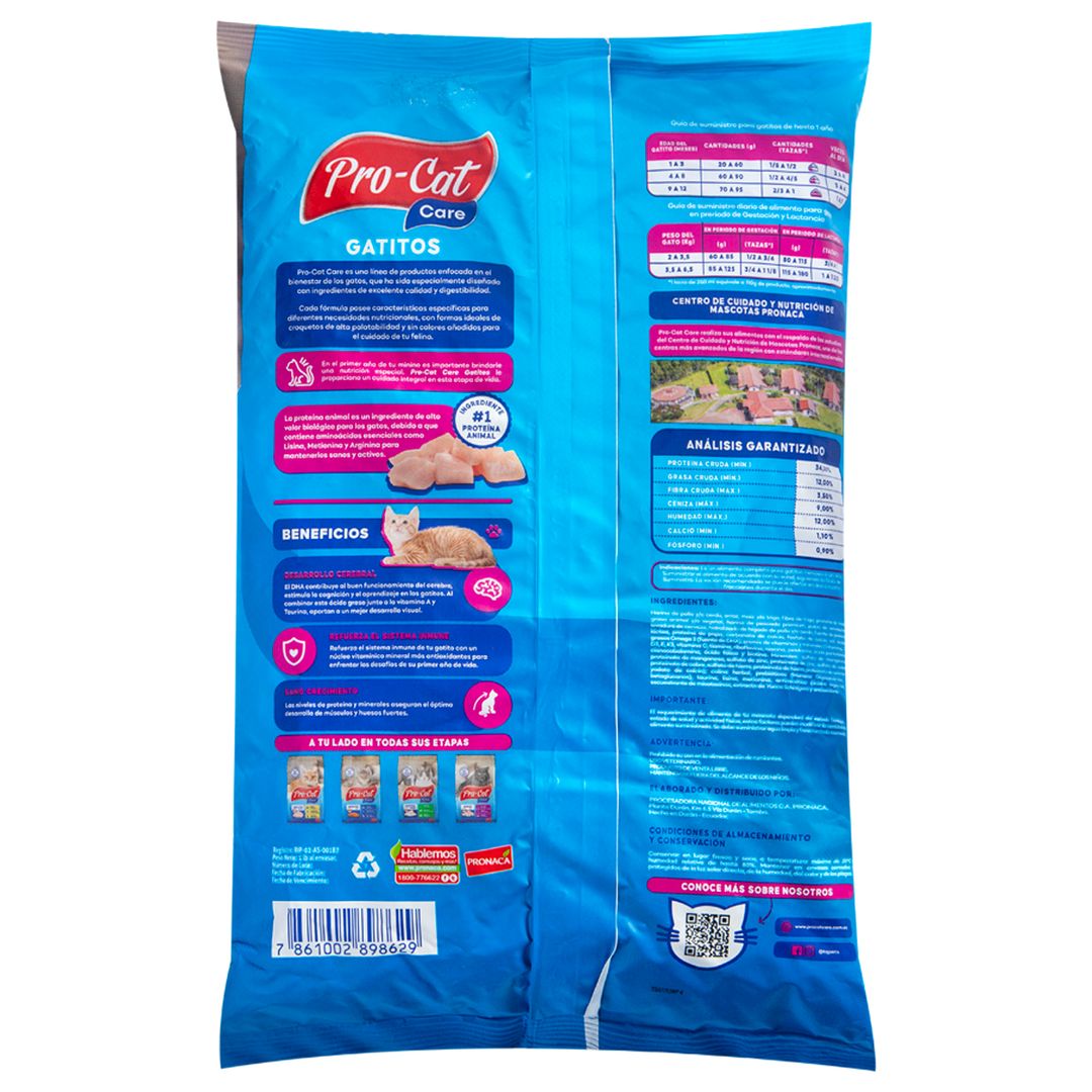 Alimento Procat Care de Pollo para Gatitos 454g - 987044