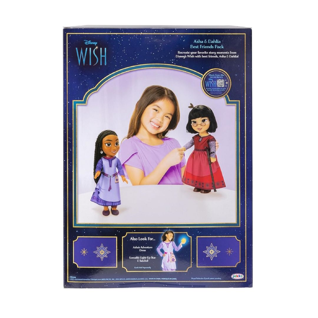 Set 2 Uds Muñecas Asha y Dahlia Wish de Disney - 987536