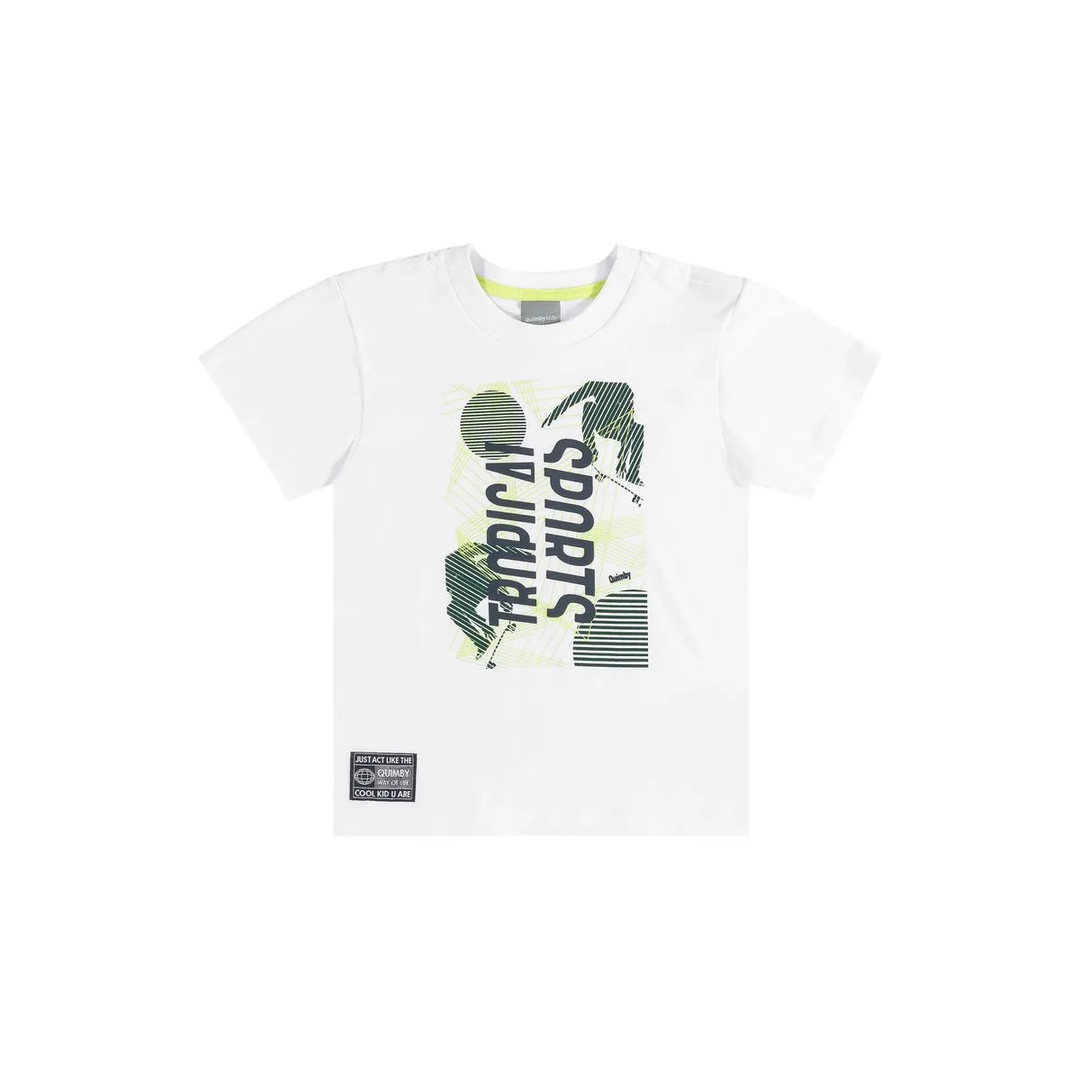 Camiseta Niño Quimby Manga Corta Estampado Verde - Varias Tallas - 991249