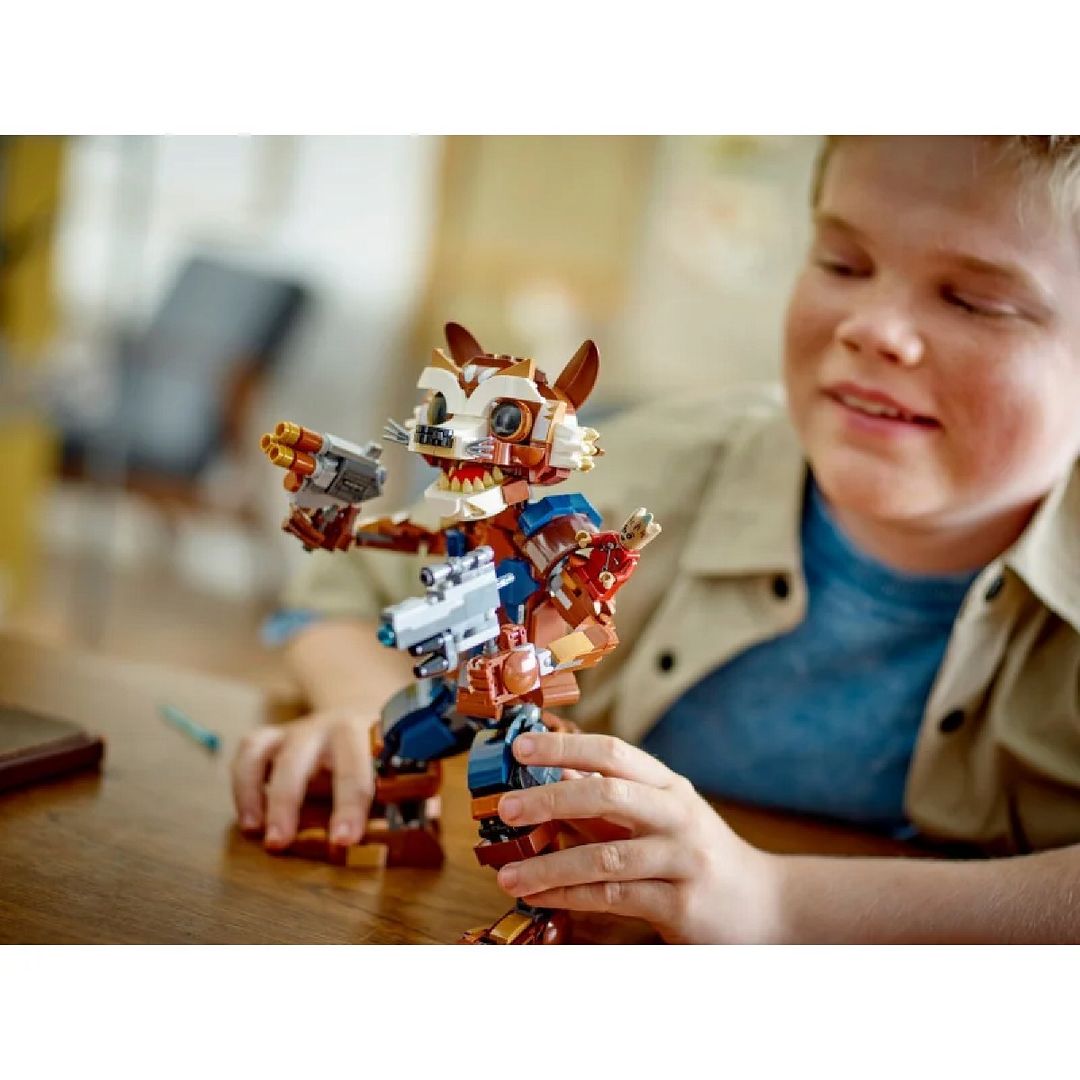 LEGO Marvel Rocket y Bebé Groot, Juego de Construcción Infantil de  Guardianes de la Galaxia Marvel