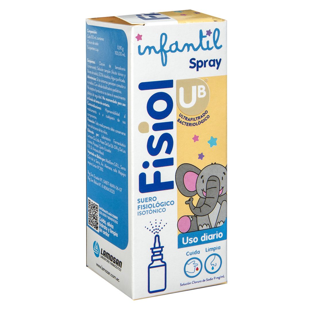 Suero Fisiológico Fisiol UB Infantil en Spray 38ml - 1002148