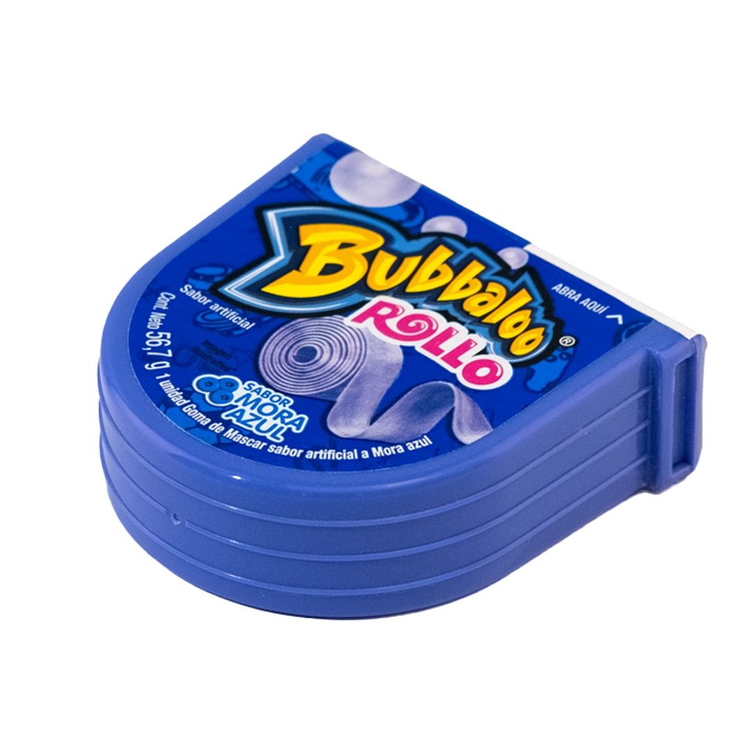 Chicle Bubbaloo en Rollo Mora Azul 56.7 g - 1020296