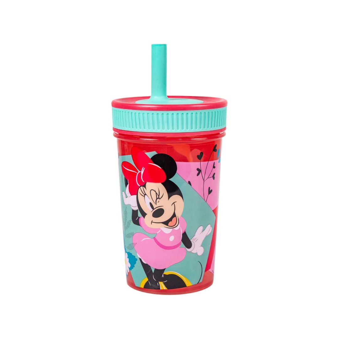 Vaso Infantil Reutilizable con Pajita Minnie Mouse de Disney 420ml - foto 1