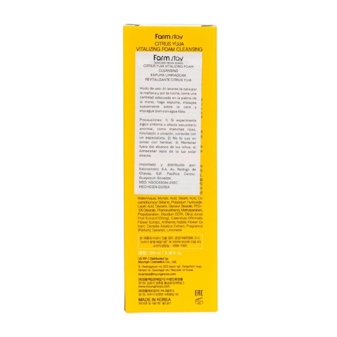 Espuma Limpiadora Facial Citrus Yuja Vitalizing Foam Cleansing 100 ml ...