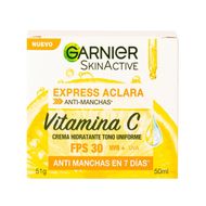 Crema Facial Garnier SkinActive Express Aclara Antimanchas 50ml - foto 1