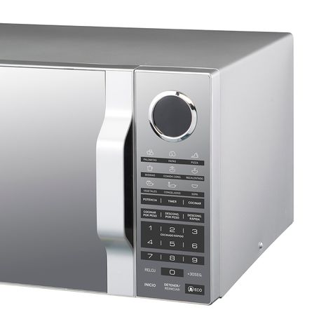 Horno Microondas 1.4 pies cúbicos (20L) - SmartECO - Silver puerta espejo