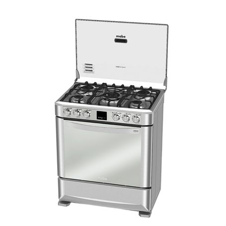 Cocina a Gas Mabe 4 Quemadores Con Grill - Acero Inox - EM6095FX0 -  Electromegaecuador
