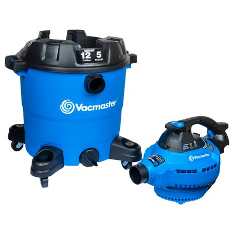 Aspiradora Vacmaster para Succión en Seco y Mojado Azul 12 Galones - 927915