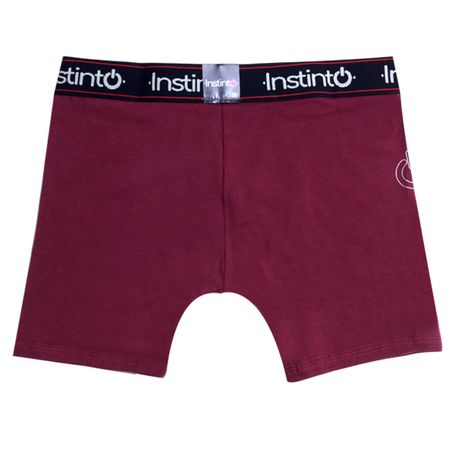 Boxer Caballero Instinto Algodón Lycra Largo Llano Vino - Varias Tallas -  944600