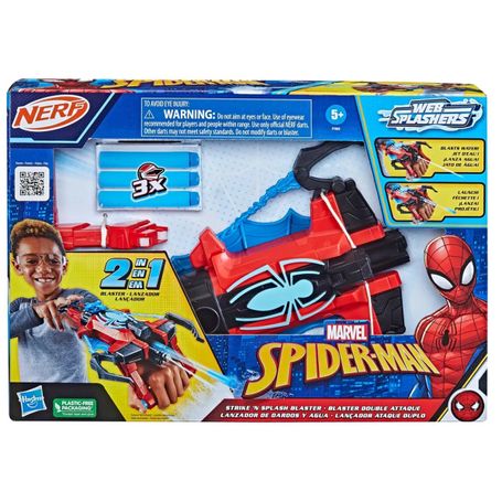 Lanzador de Juguete Spiderman Strike' N Splash Nerf de Marvel - 984936